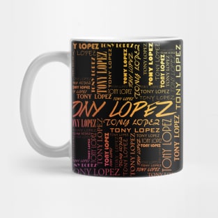 Tony Lopez Logo name pattern rainbow - Tiktok Lopez brothers | Hype house Mug